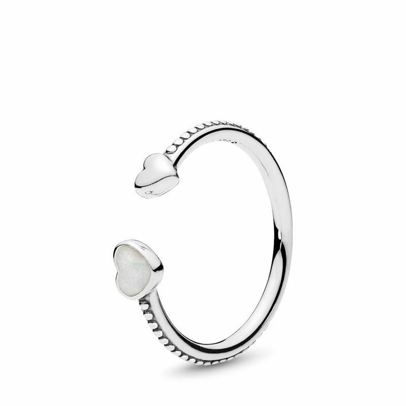 Pandora Hearts of Love Stackable Ring Silver Egypt DG7102846